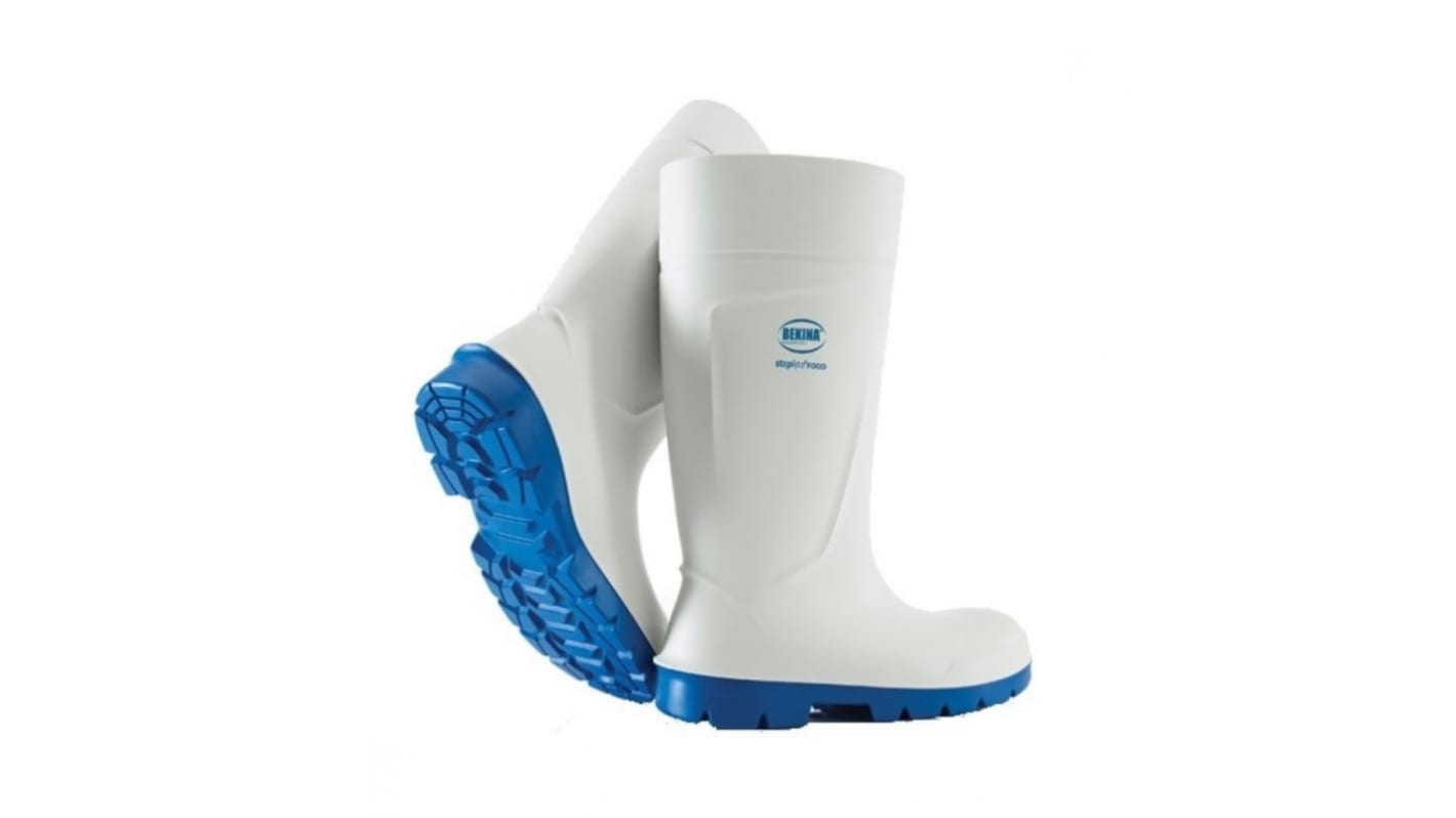 Botas de agua de seguridad Bekina de color Blanco, talla 41