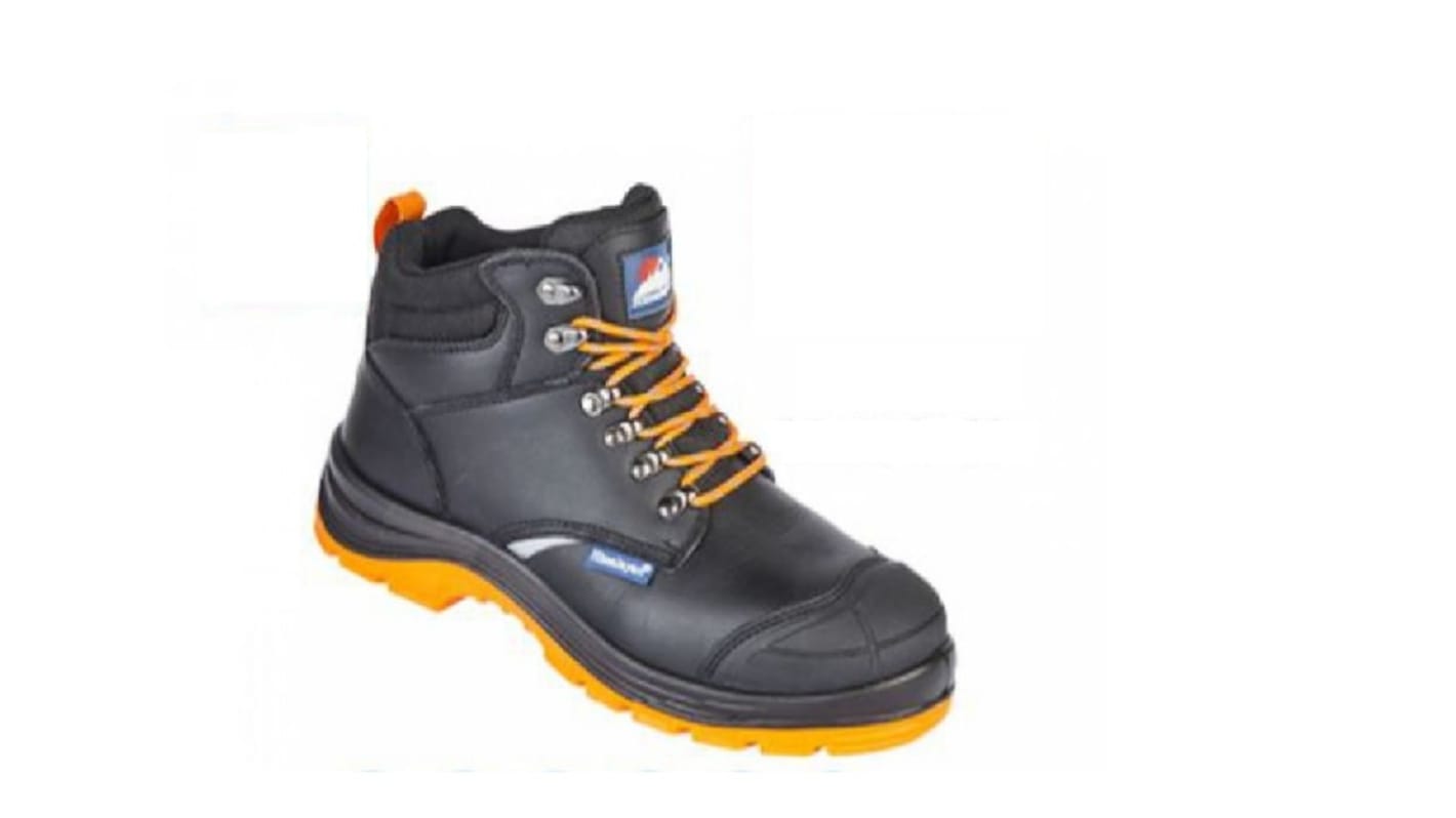Himalayan Black Steel Toe Capped Unisex Safety Boots, UK 7, EU 41