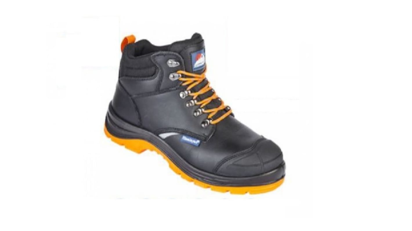 Himalayan Black Steel Toe Capped Unisex Safety Boots, UK 8, EU 42