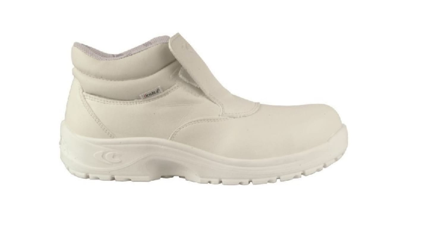 Cofra NUMA White Non Metal Toe Capped Unisex Safety Boots, UK 10, EU 44