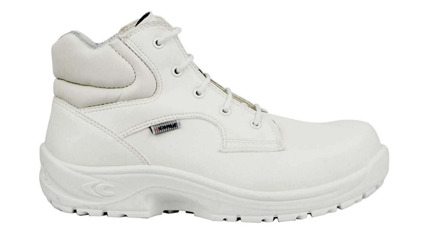 Cofra White Non Metal Toe Capped Unisex Safety Boots, UK 6, EU 38