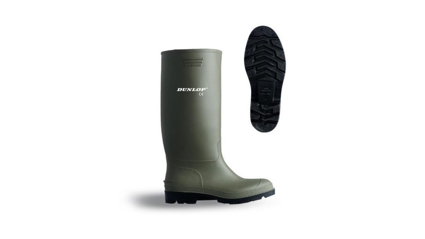 Dunlop Green Unisex Safety Boots, UK 8, EU 42
