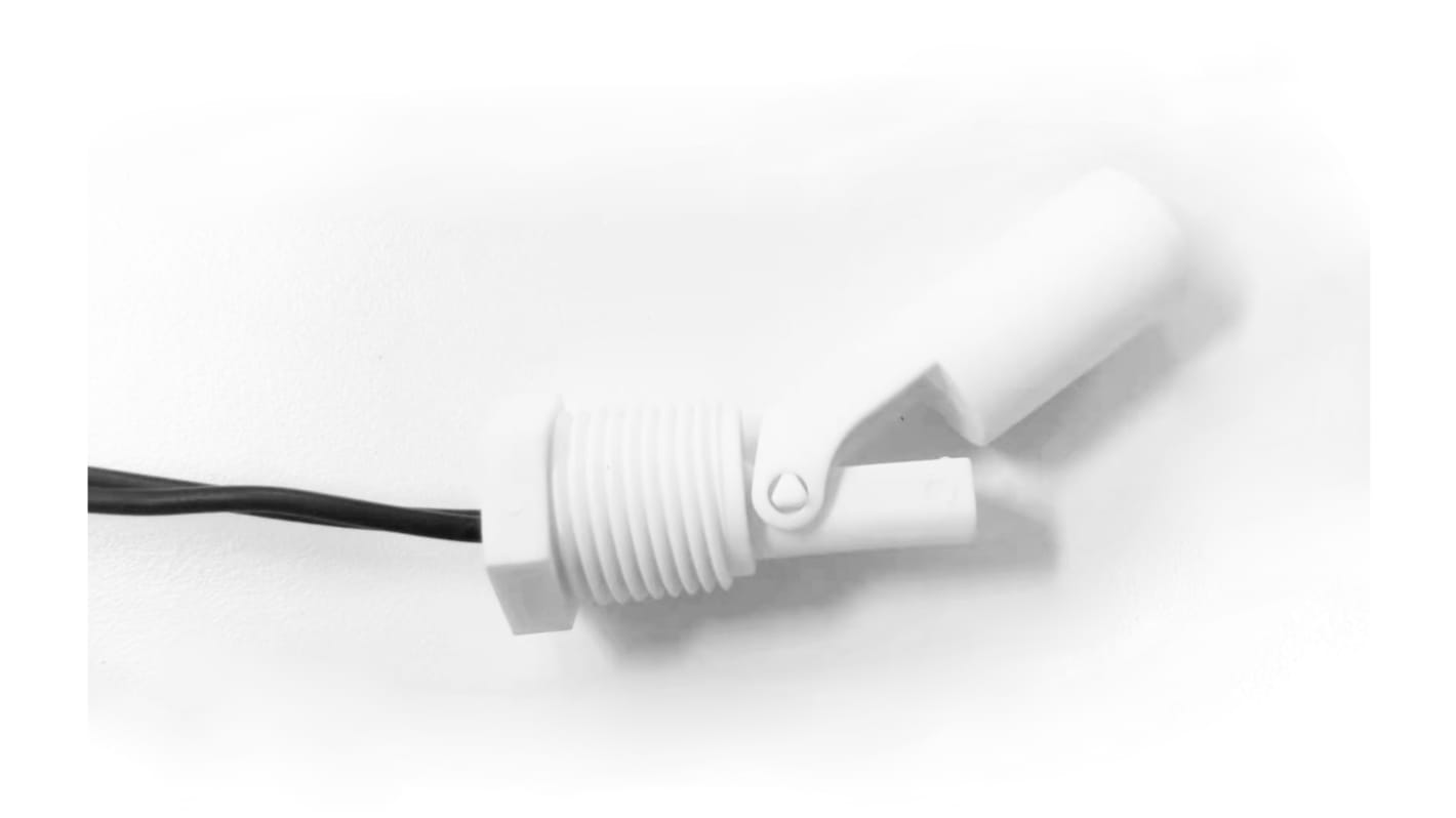 RS PRO PP浮球开关, 侧面安装, NO, 最大直流350V, 最高85°C, 线长1m