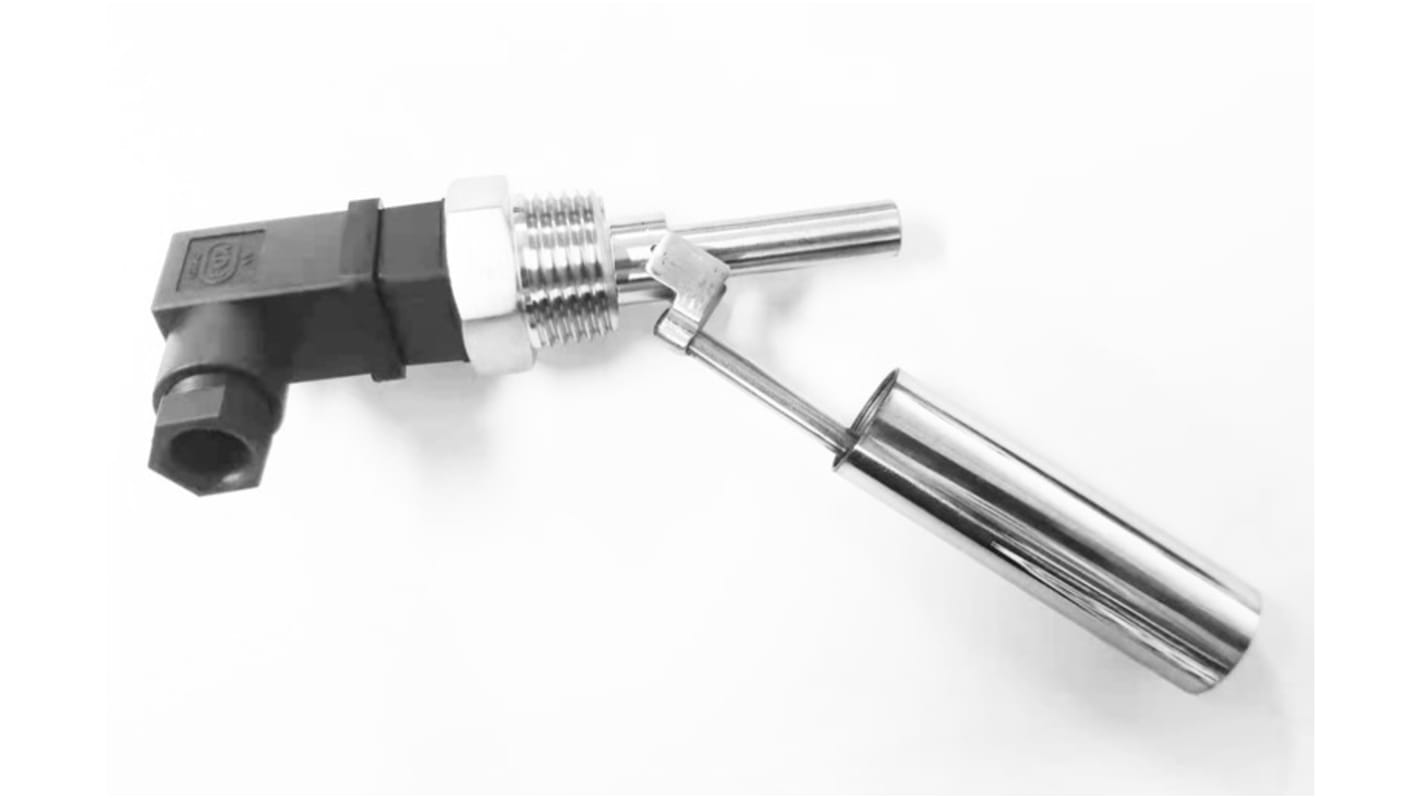 RS PRO Surface Mount Stainless Steel Float Switch, Float, 1m Cable, NO, 300V ac Max, 350V dc Max