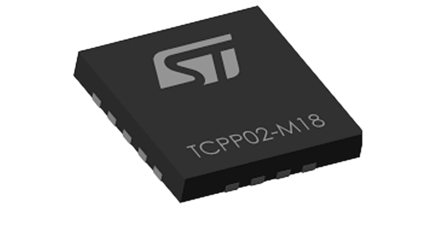 STMicroelectronics TCPP02-M18, USB Controller, USB C, 18-Pin 18-QFN