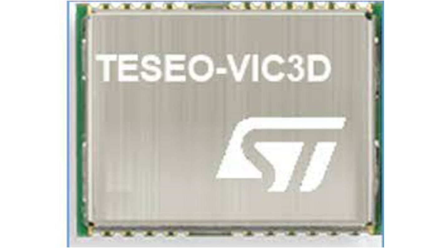 STMicroelectronics GPS模块, 24通道, 支持GPIO、 I2C、 UART接口, 采集灵敏度-156dBm, 追踪敏感度-163dBm