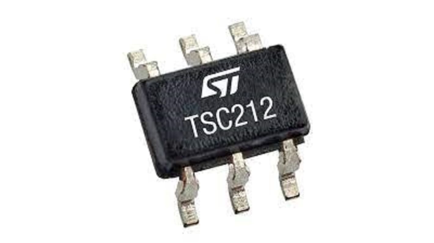 TSC212IYCT STMicroelectronics, Current Sensing Amplifier Single 6-Pin SC70-6