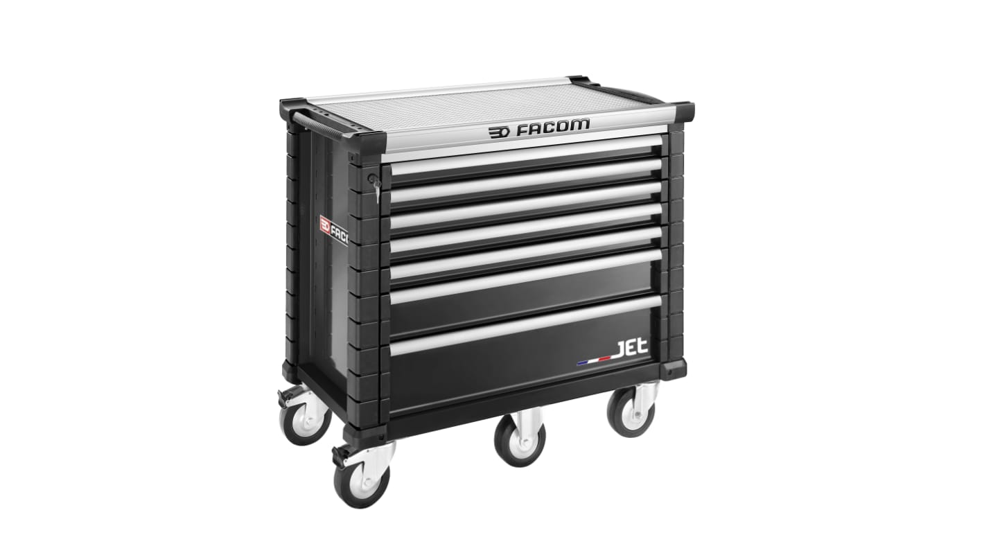 Facom 7 drawer Wheeled Tool Chest, 1035mm x 575mm x 1194mm