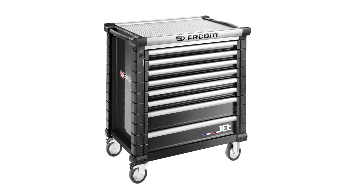 Facom 8 drawer Wheeled Tool Chest, 1005mm x 575mm x 1004mm