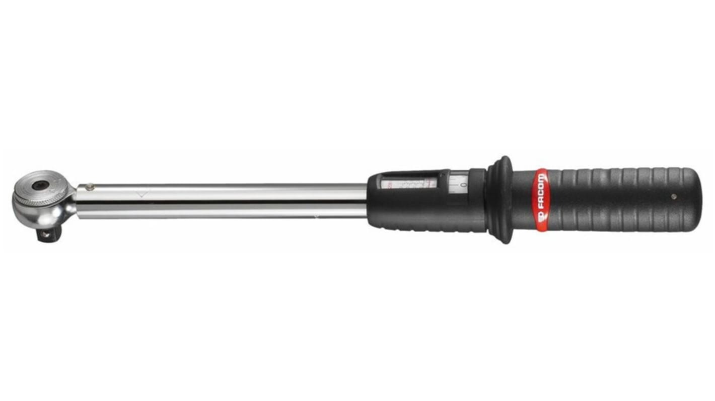 Facom Click Torque Wrench, 20 → 100Nm, 1/2 in Drive, Square Drive