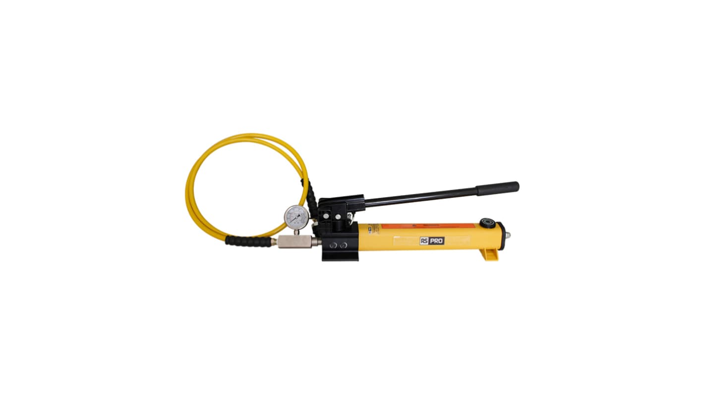 RS PRO Two Speed, Hydraulic Hand Pump, 0.901L, 25.4mm Cylinder Stroke, 700 bar