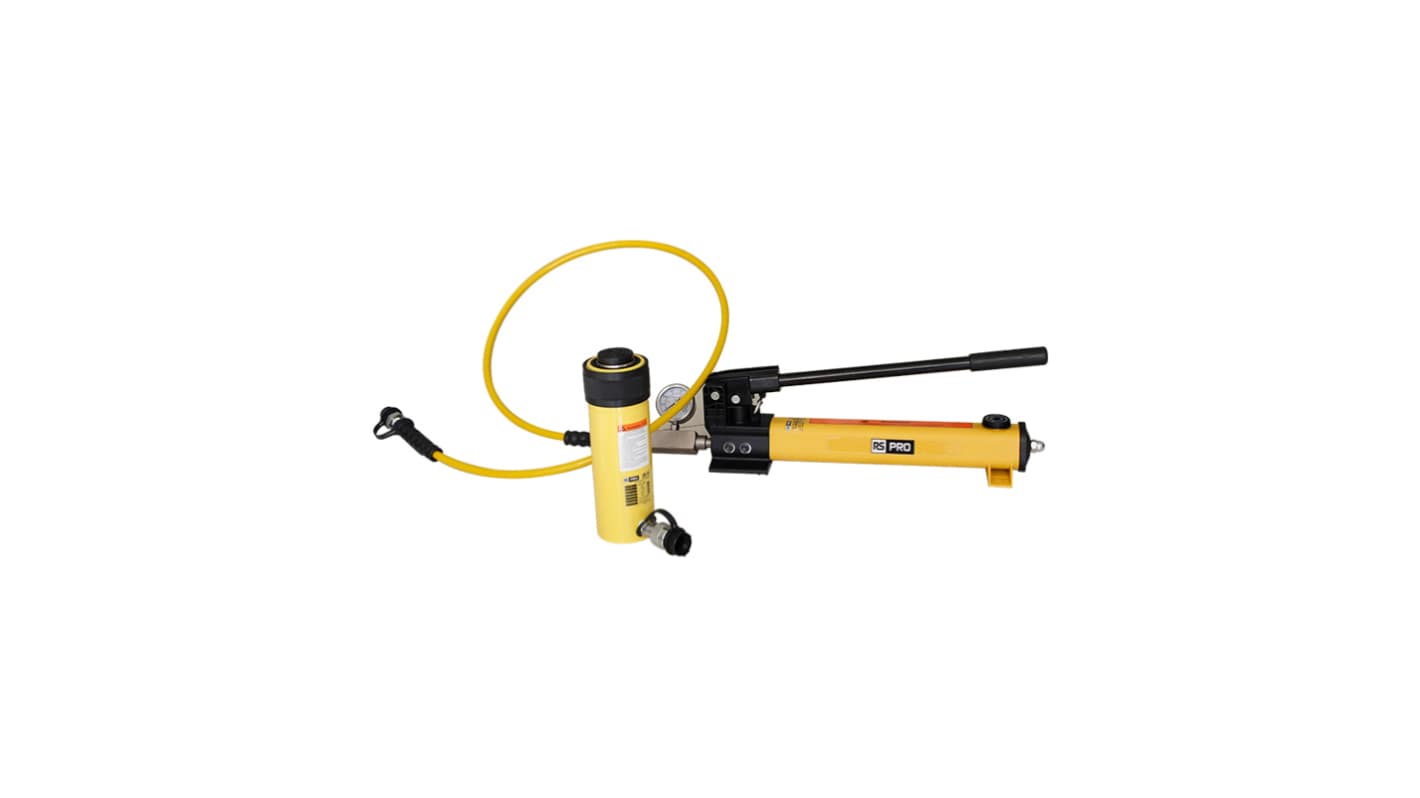 RS PRO Two Speed, Hydraulic Hand Pump, 0.901L, 25.4mm Cylinder Stroke, 700 bar