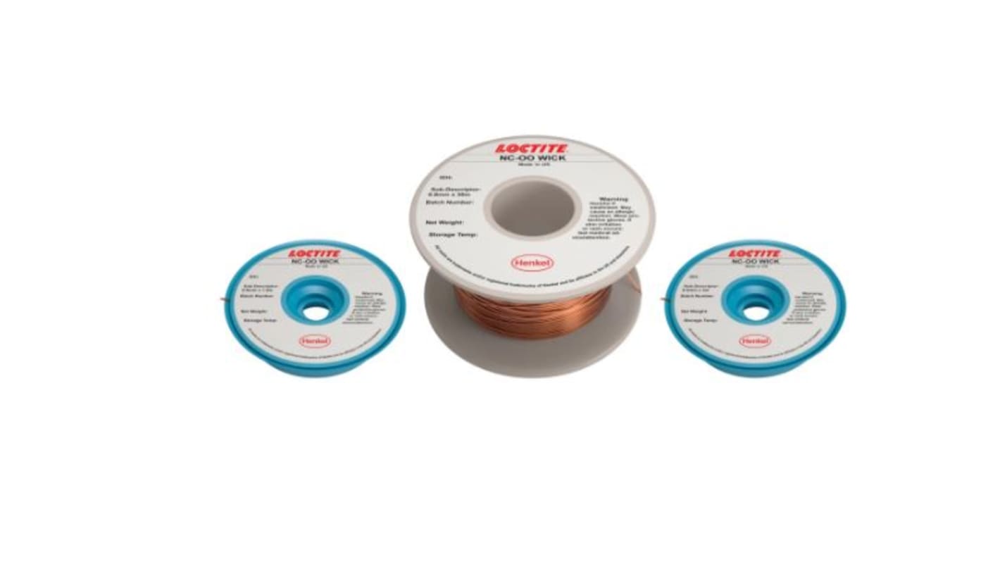 Loctite 吸锡带, 0.89mm宽, 1.5m长, 免清洗, Loctite NC-OO Wick