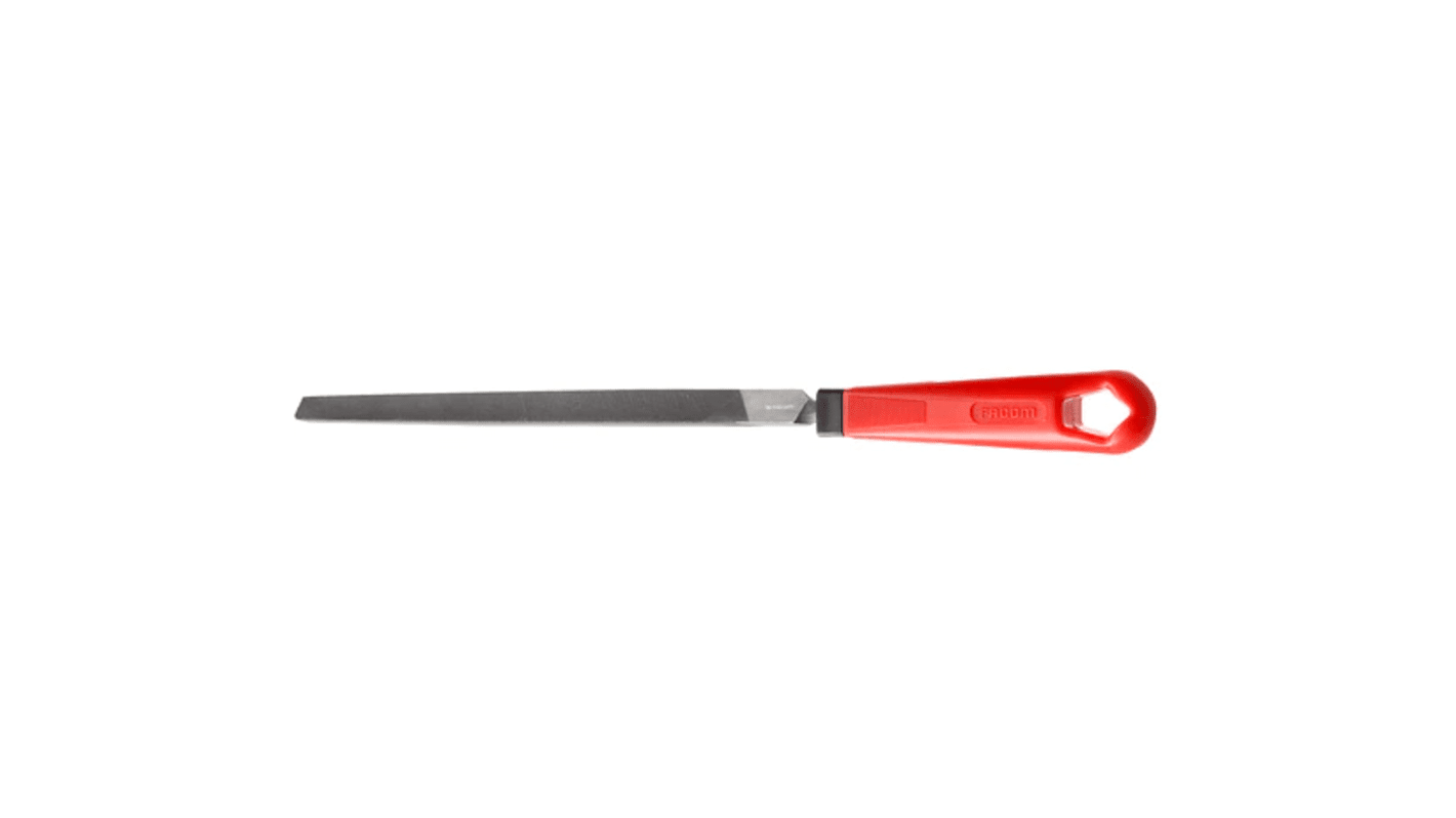 Facom 150mm, Second Cut, Triangular Engineers File With Soft-Grip Handle