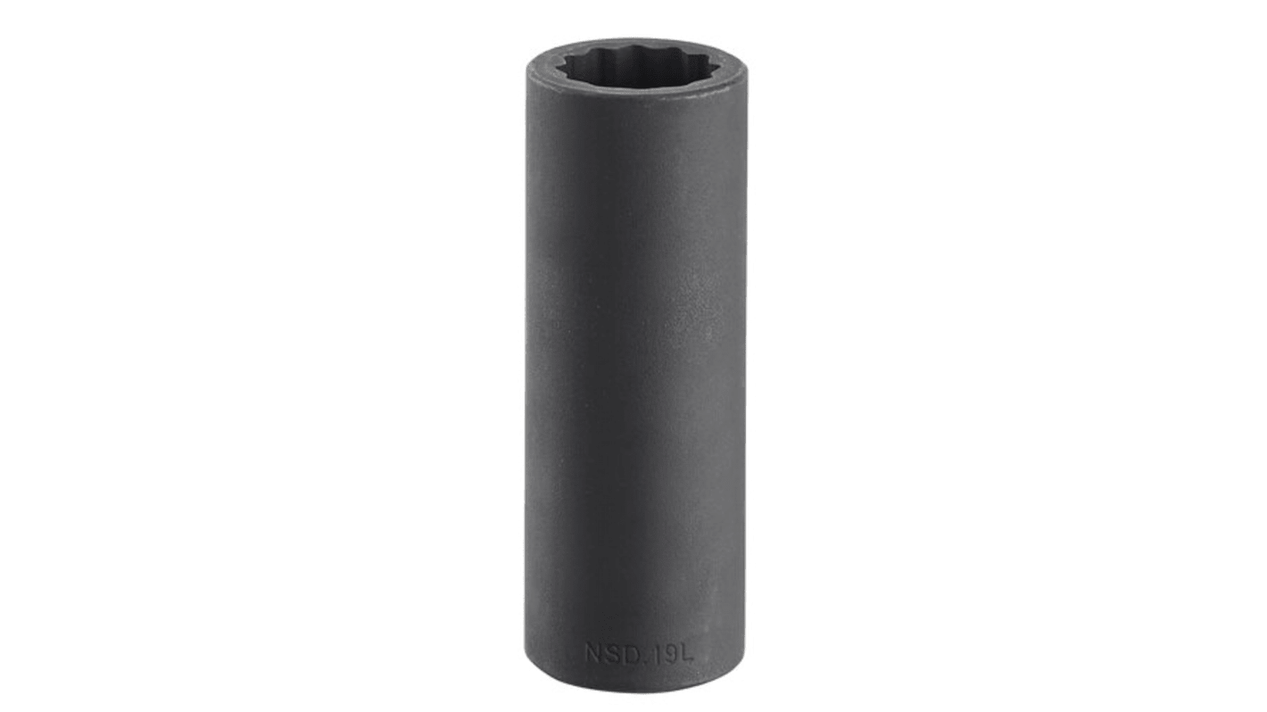 Facom 23mm, 1/2 in Drive Impact Socket, 82 mm length