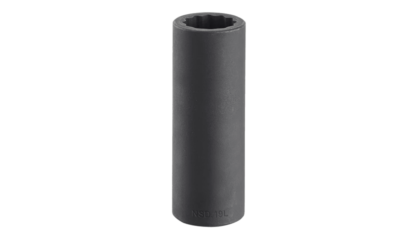 Facom 27mm, 1/2 in Drive Impact Socket, 82 mm length