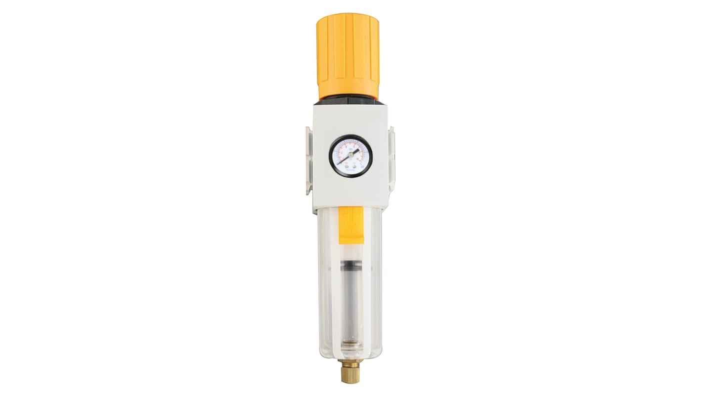 RS PRO EA4000 Filter Regulator, 5μ, G 1/2, Semi Automatic, 10 bar