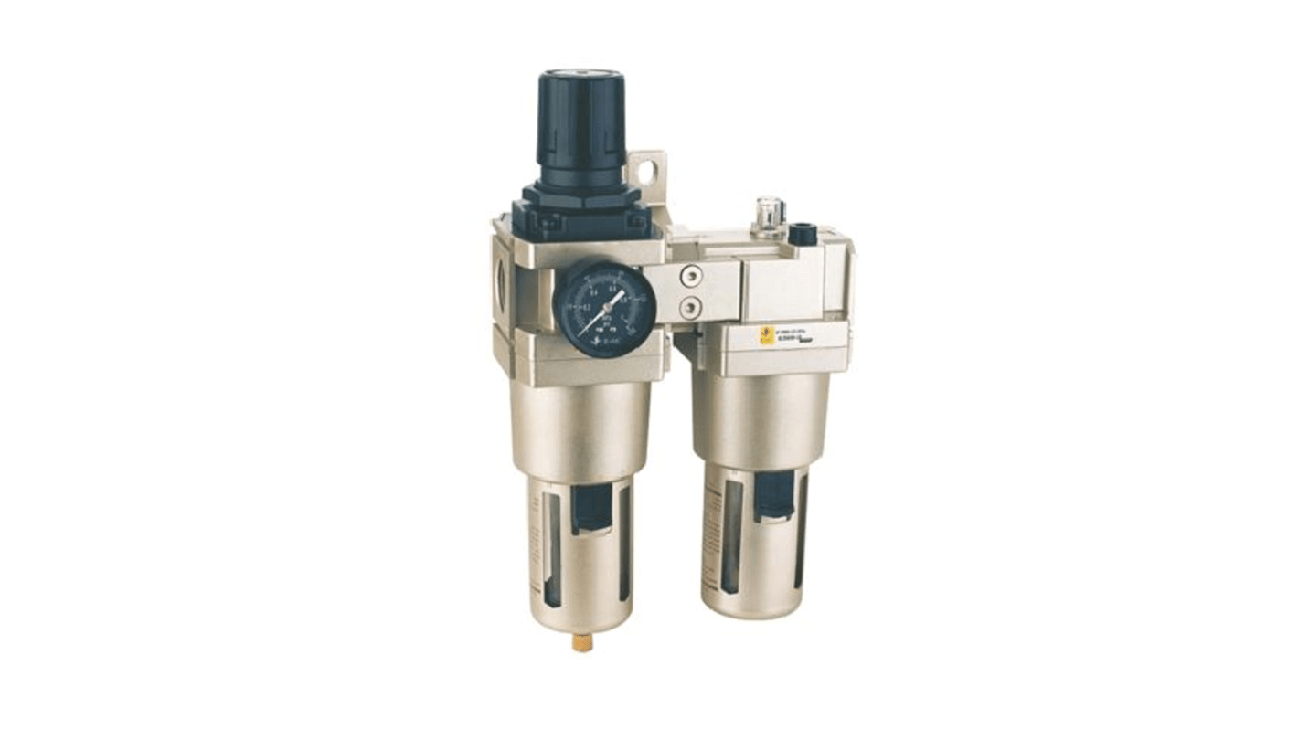 RS PRO 气动三联件, G 1/2接口, 自动排水, 25μ过滤精度
