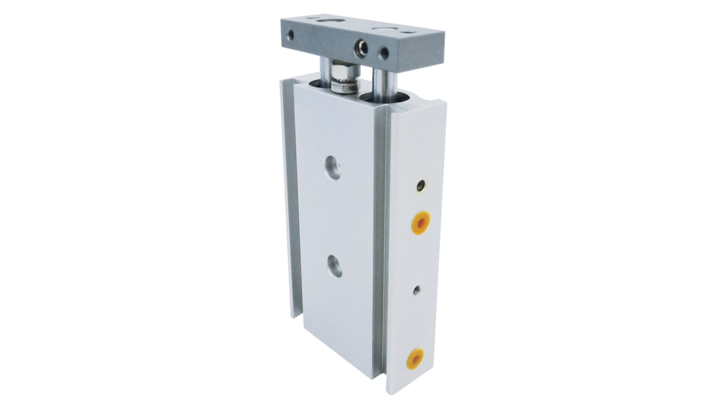 RS PRO Pneumatic Guided Cylinder - 10mm Bore, 10mm Stroke, EXS Series, Double Acting