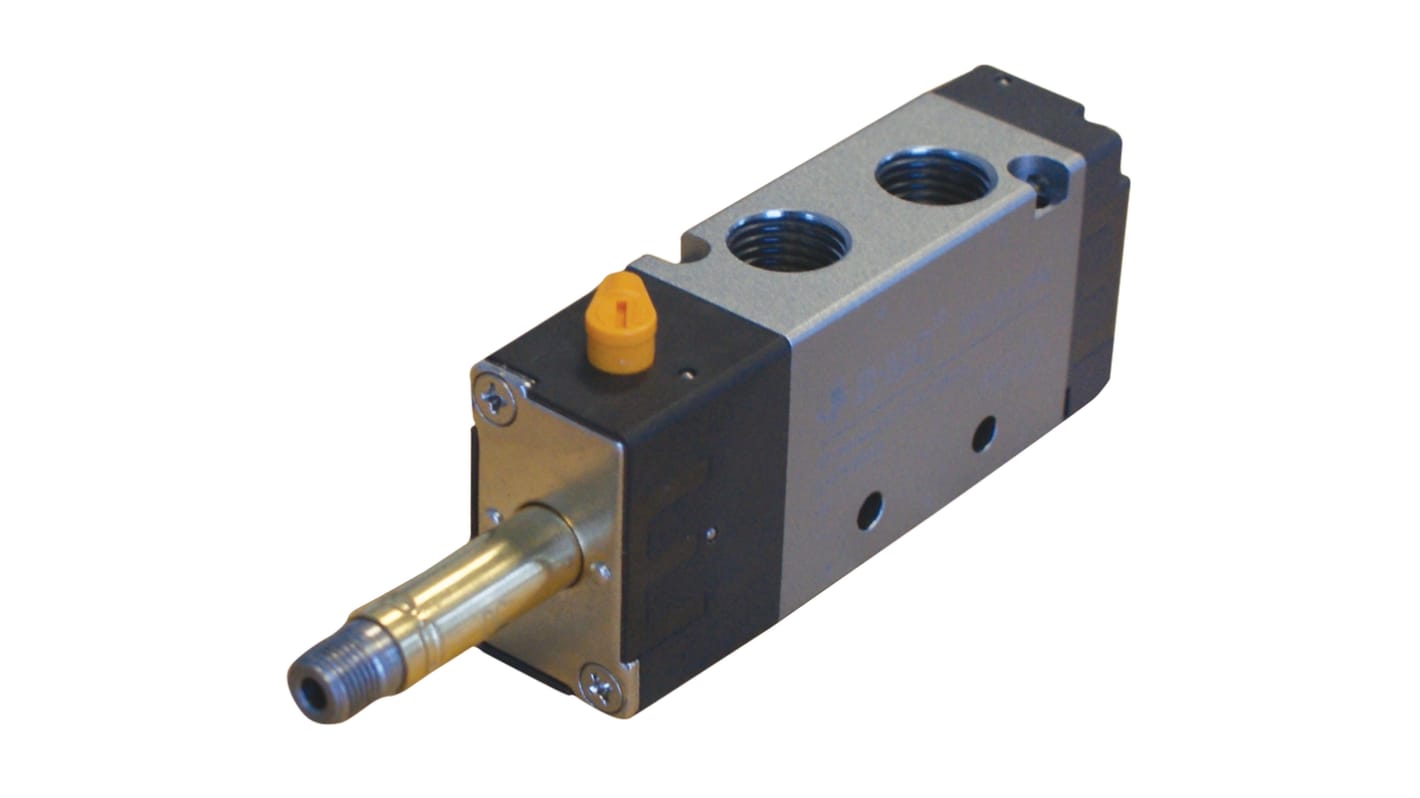 Electrodistributeur pneumatique RS PRO série RV fonction 5/2, Assistée, G 1/8