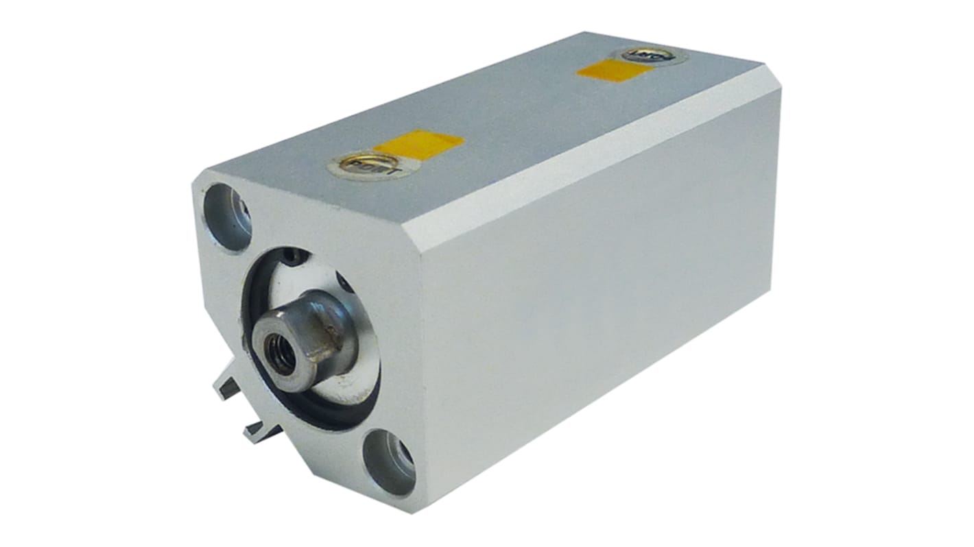 RS PRO Pneumatic Compact Cylinder - 25mm Bore, 10mm Stroke, SQN Series, Double Acting