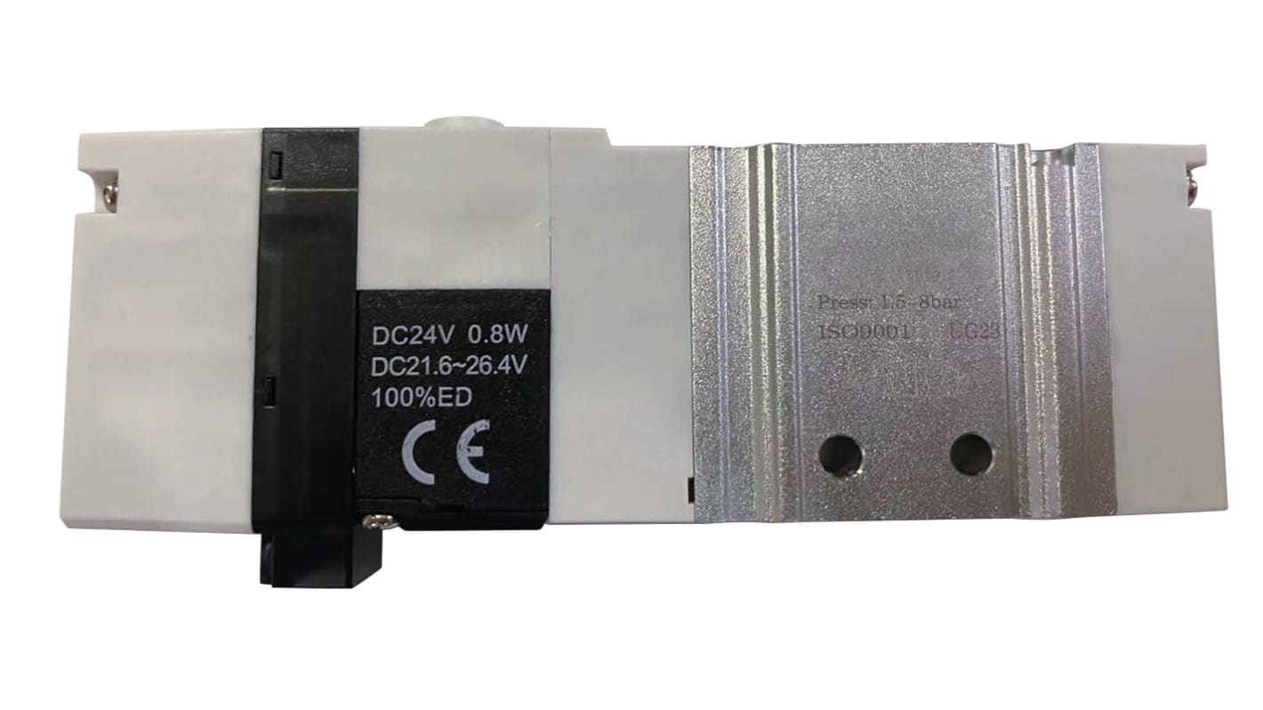 Electrodistributeur pneumatique RS PRO série SV fonction 5/2, Bobine/Ressort, Métrique M5