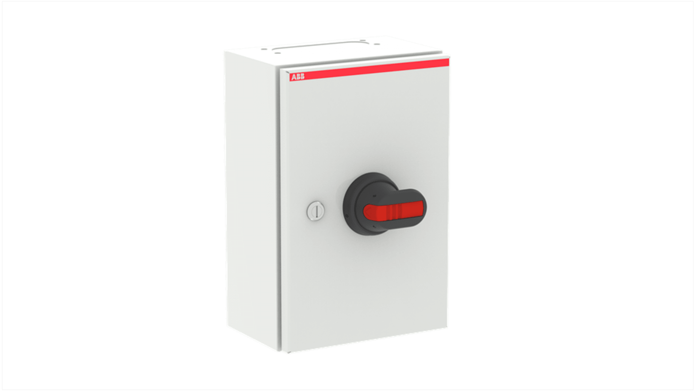 ABB 3P Pole Screw Mount Switch Disconnector - 100A Maximum Current, 37kW Power Rating, IP65