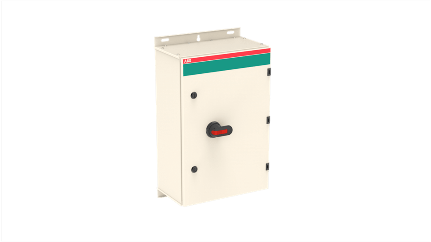 ABB 3P Pole Screw Mount Switch Disconnector - 200A Maximum Current, 110kW Power Rating, IP65