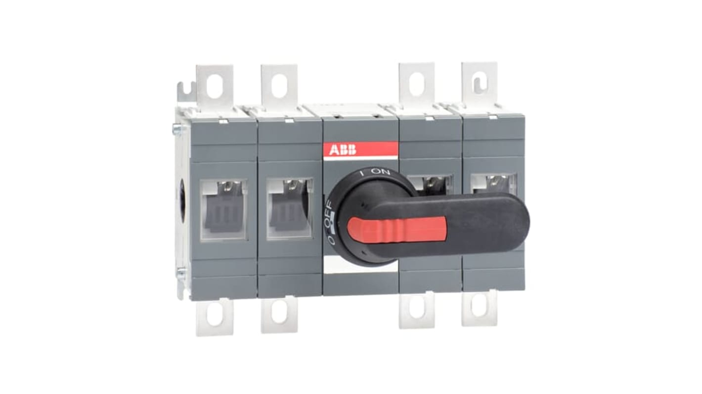 ABB 4P Pole Screw Mount Switch Disconnector - 315A Maximum Current, 315kW Power Rating, IP00, IP65