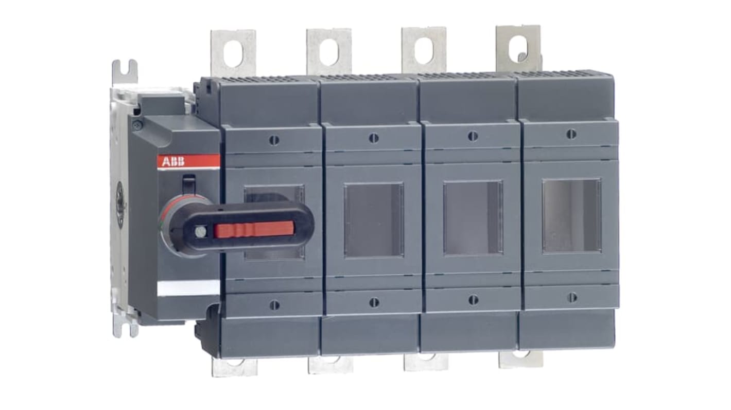 ABB Fuse Switch Disconnector, 4 Pole, 250A Fuse Current