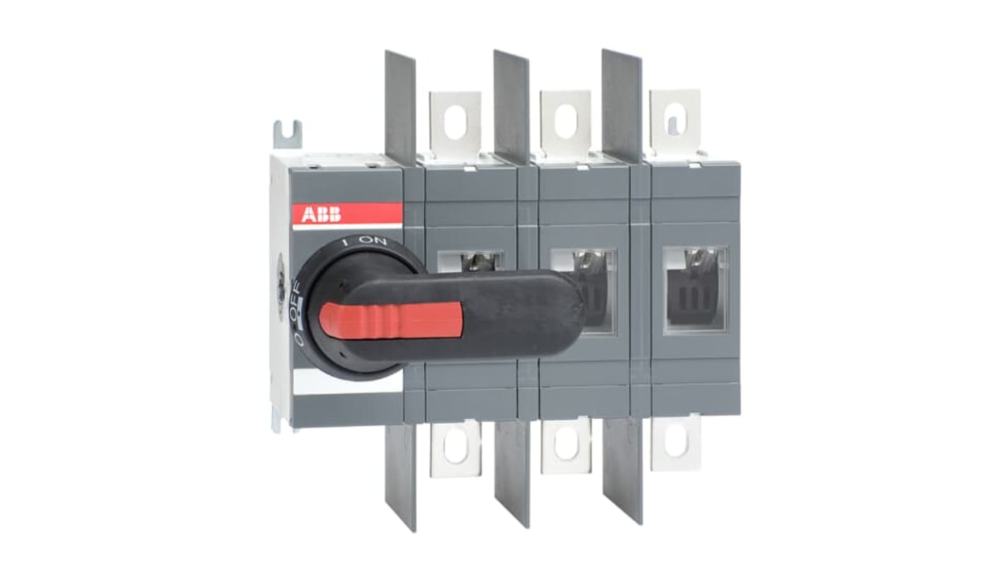 ABB 3P Pole Surface Mount Switch Disconnector - 315A Maximum Current, 100kW Power Rating, IP00