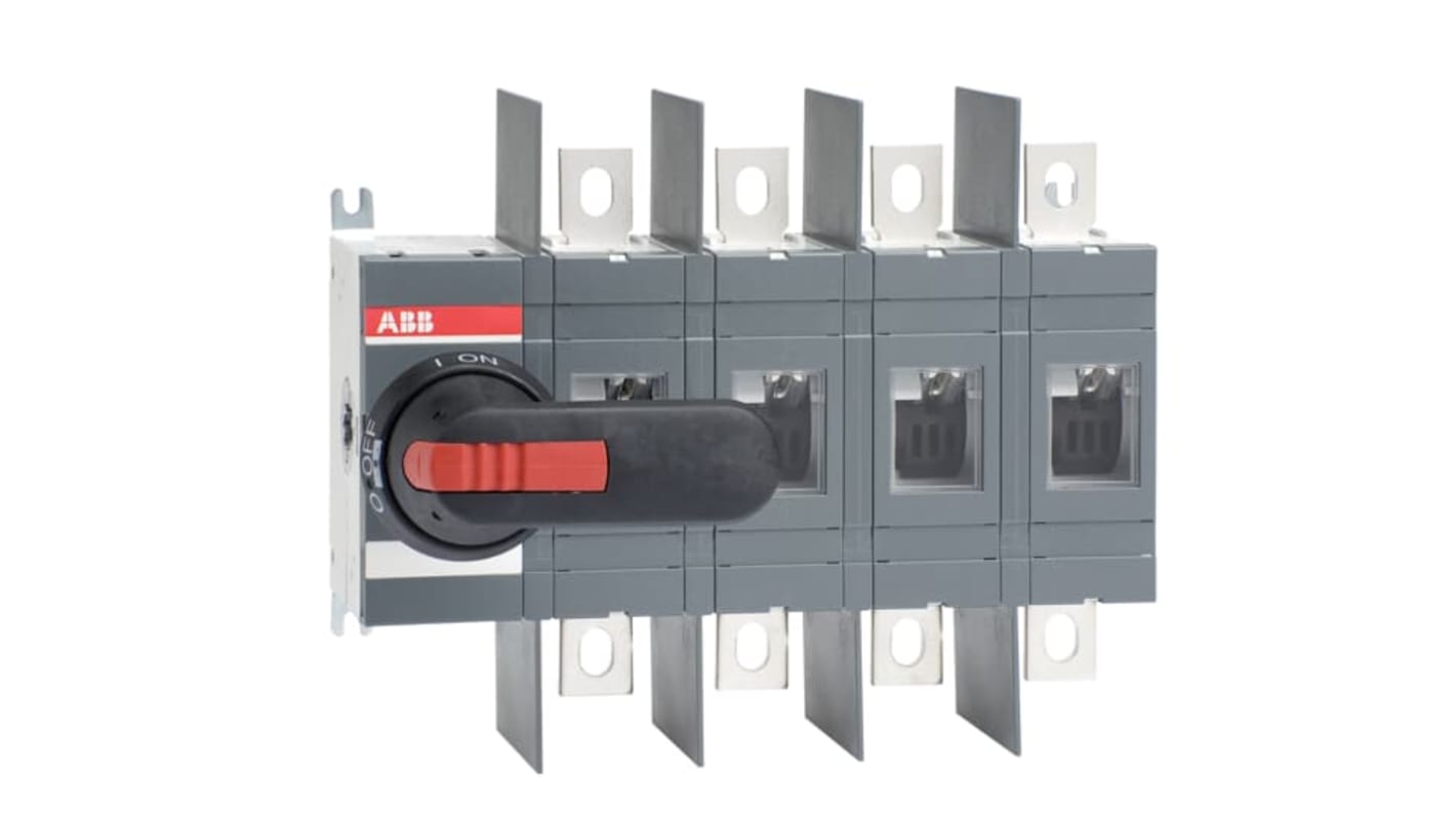 Sezionatore con interruttore ABB 1SCA022809R8900 serie OT, 4P, NO, 315A, montaggio su superficie 1SCA022809R8900, IP00