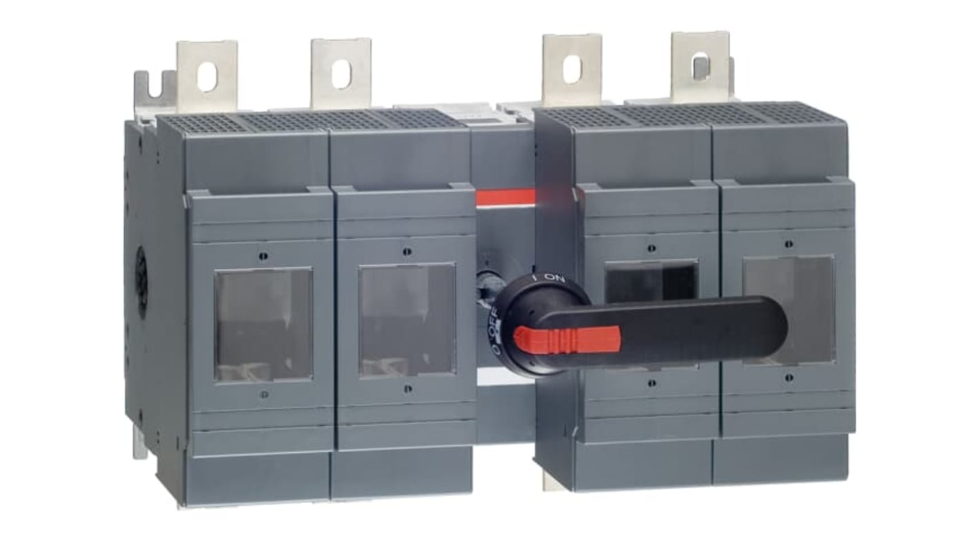 ABB Fuse Switch Disconnector, 4 Pole, 630A Fuse Current