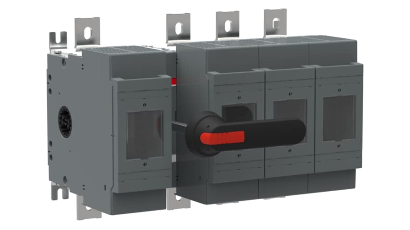 ABB Fuse Switch Disconnector, 4 Pole, 800A Fuse Current
