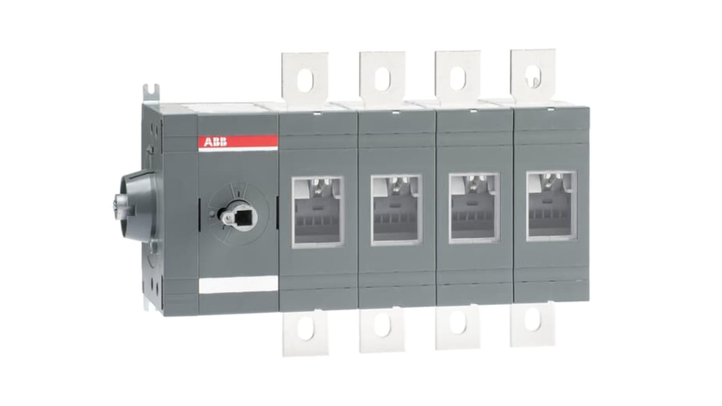 ABB 4P Pole Screw Mount Switch Disconnector - 630A Maximum Current, 630kW Power Rating, IP00