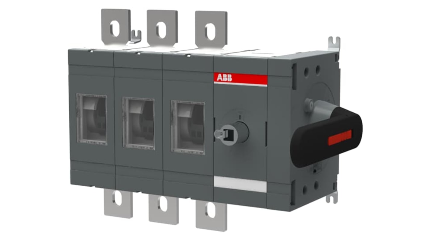 ABB 3P Pole Surface Mount Switch Disconnector - 800A Maximum Current, 450kW Power Rating, IP00