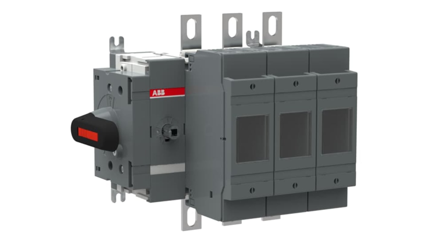 ABB Fuse Switch Disconnector, 3 Pole, 200A Fuse Current