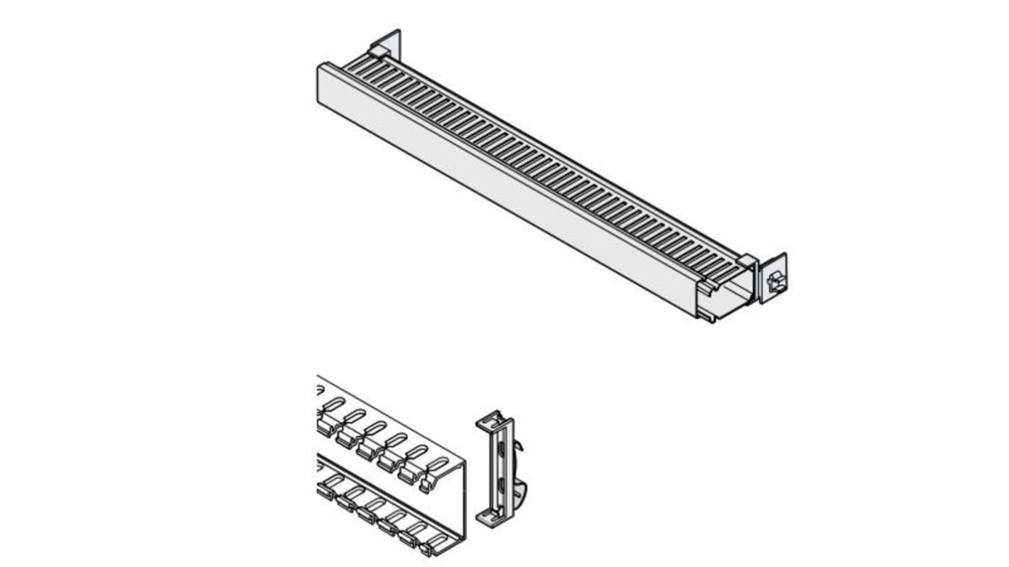 ABB GEMINI Slotted Panel Trunking, W60 mm x D60mm, L375mm, Steel