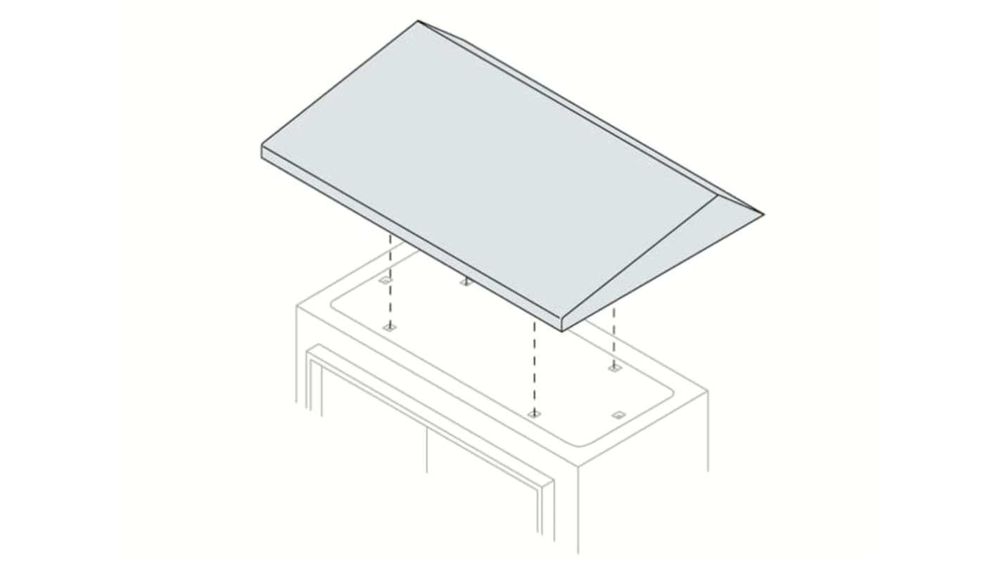 ABB SR/SRN Series Steel Cover for Use with Enclosure, 500 x 200 x 55mm