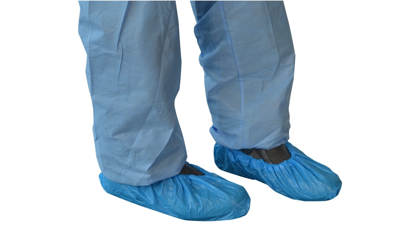 Pro-Val Blue Disposable Shoe Cover, 41 x 15 cm, For Use In Food Industry, Industrial, Leisure, Medical