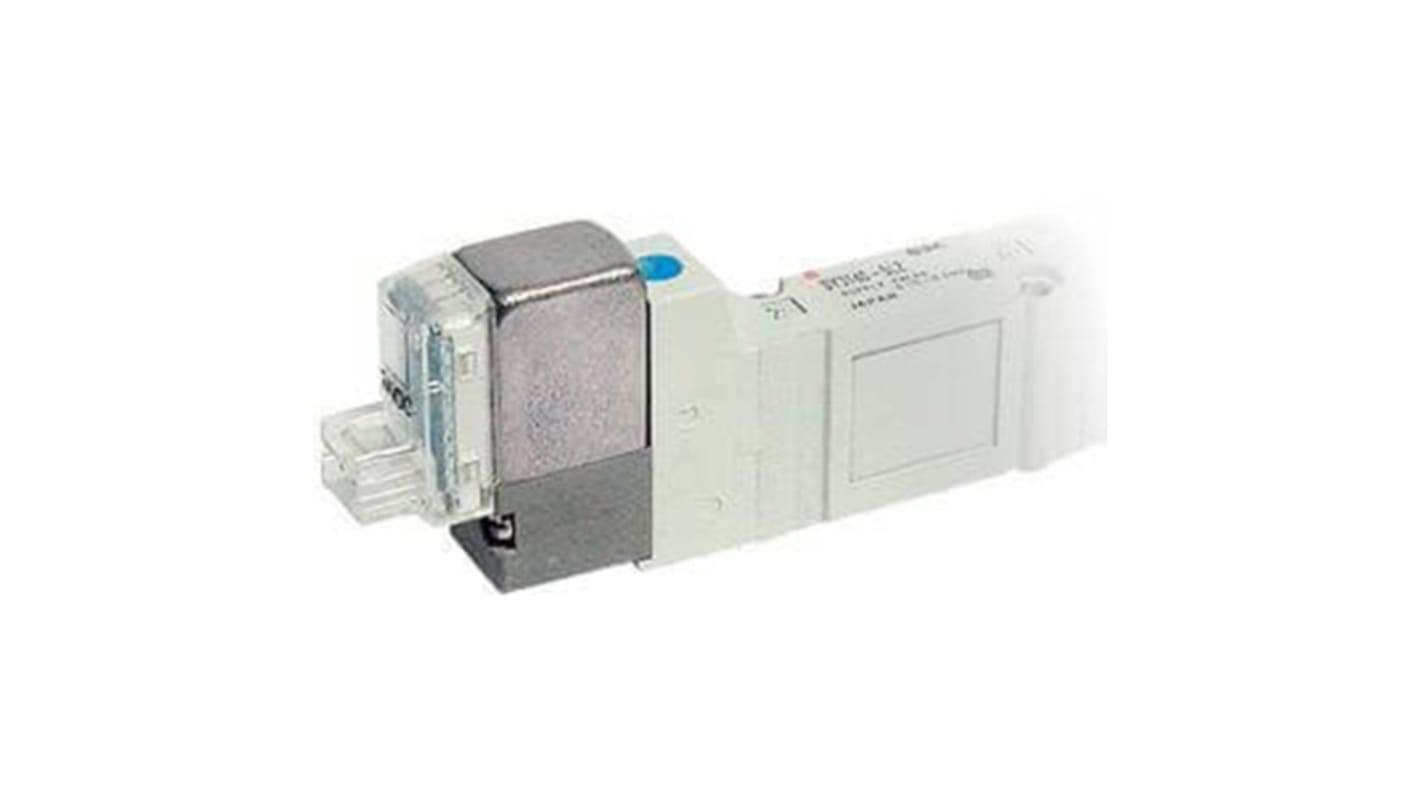 Válvula de solenoide SMC, Serie SY, Rosca Racor instantáneo de 6 mm, Función 1, Solenoide/Piloto, Independiente