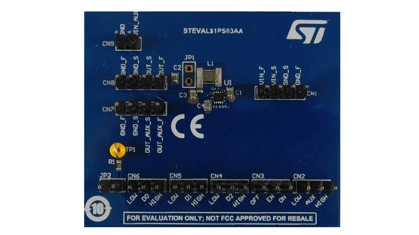 STマイクロ,  評価ボード, 評価ボード, ステップダウンコンバータ, 電源・コンバータ 用, STEVAL-1PS03A