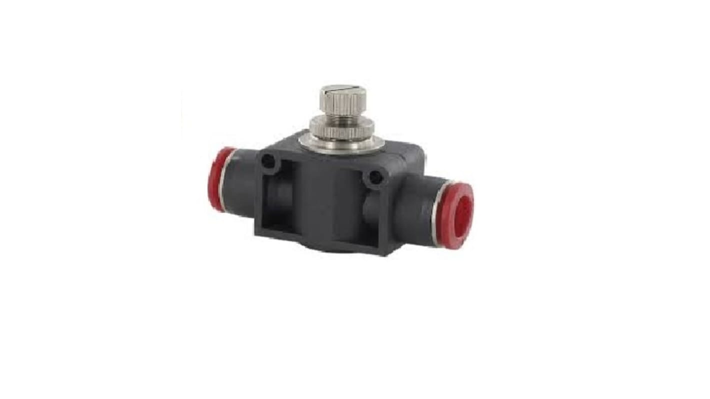 RS PRO Pneufit C Series Tube Flow Regulator, 6mm Tube Inlet Port x 6mm Tube Outlet Port