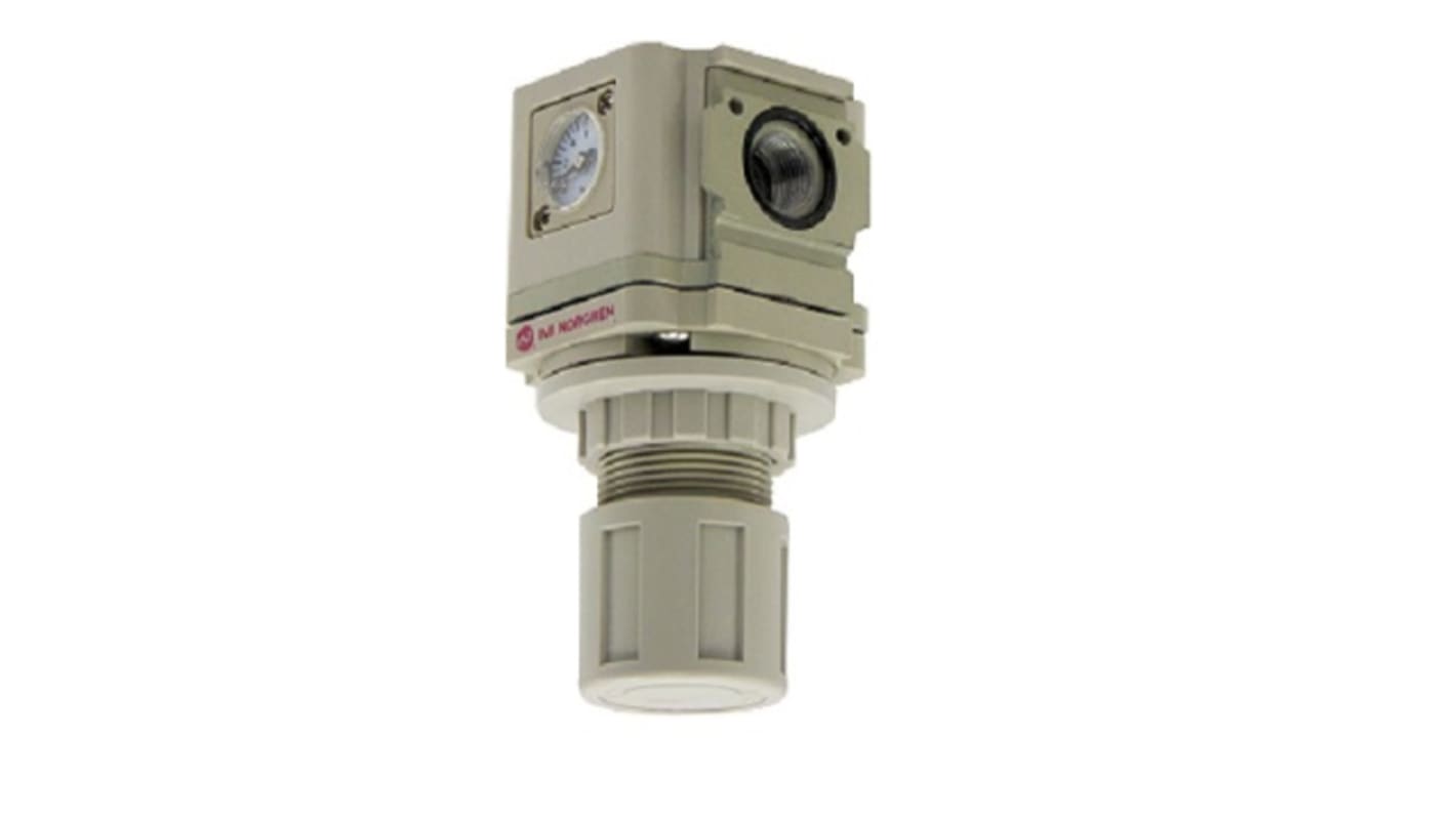 RS PRO G 1/4 Pneumatic Regulator - 0.5bar to 8.5bar, 1/4in, 10bar max. input