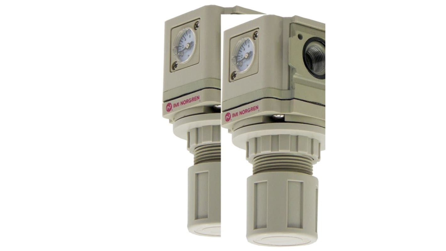 RS PRO G 3/8 Pneumatic Regulator - 0.5bar to 8.5bar, 3/8in, 10bar max. input