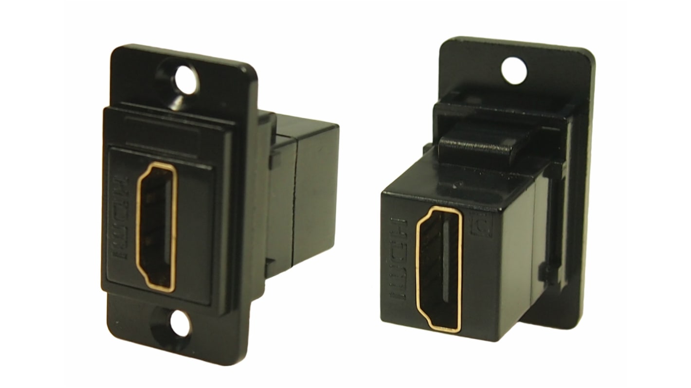 RS PRO Type A 2 Way Female to Female HDMI Connector
