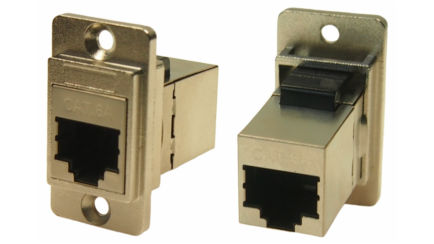 RS PRO RJ45 モジュラーコネクタ, ソケット, RJ45コネクタ, パネルマウント, Cat6a