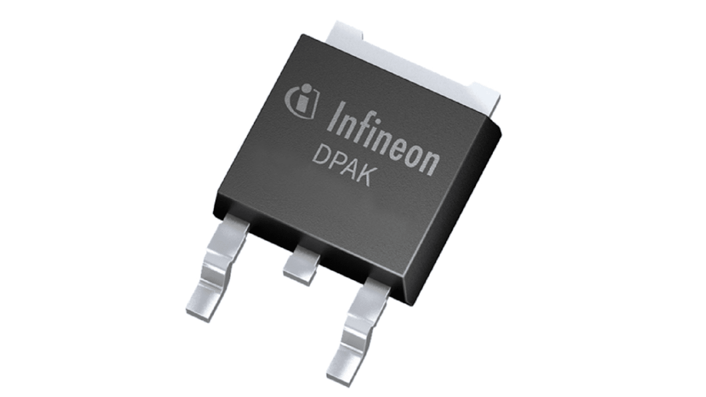 Infineon P-Channel MOSFET Transistor, 13.7 A, 100 V, 3-Pin DPAK IPD19DP10NMATMA1