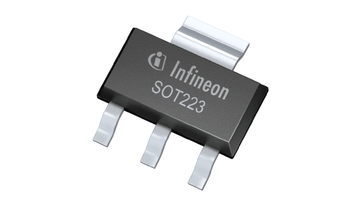 Transistor MOSFET Infineon ISP16DP10LMXTSA1, VDSS 100 V, ID 3,9 A, SOT-223 de 3 pines