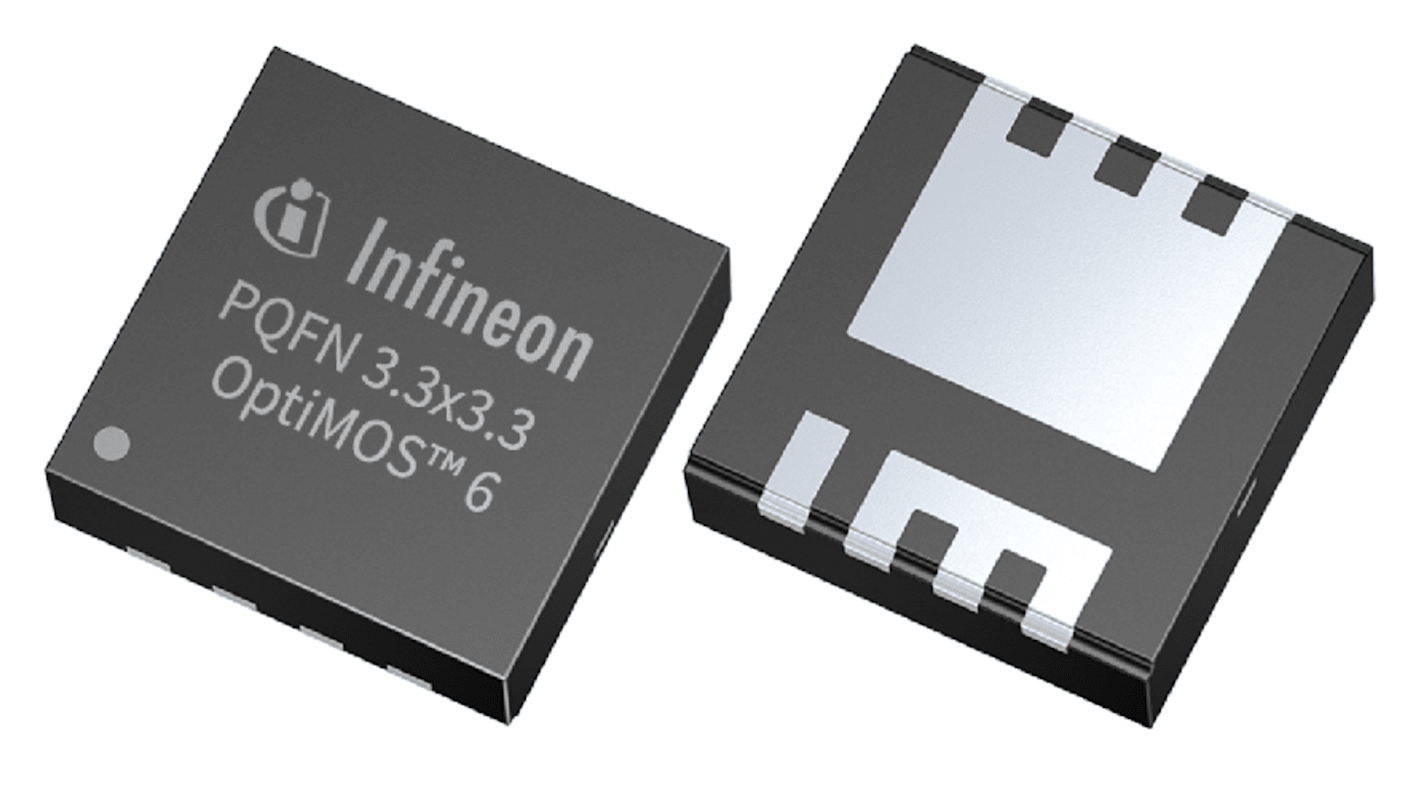 Infineon N沟道MOSFET管, Vds=100 V, 75 A, TSDSON, 贴片安装, 8引脚
